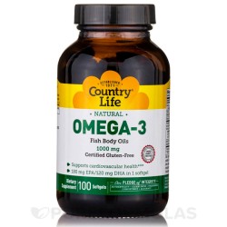 Ômega 3 1000mg - 100 softgels - Country Life