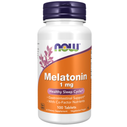 Melatonin, 1 mg, 100 Tablets Now foods Now