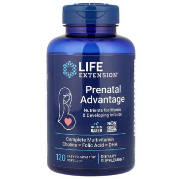 Prenatal Advantage, 120 Easy-To-Swallow Softgels Life Extension Life Extension