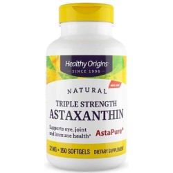 Astaxanthin 12 mg triple 150 softgels (AstaPure) Healthy Origins Healthy Origins