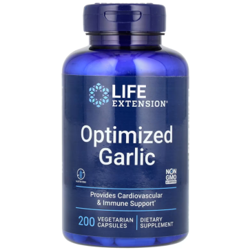 Optimized Garlic, 200 Vegetarian Capsules (600 mg per Capsule) Life Extension Life Extension