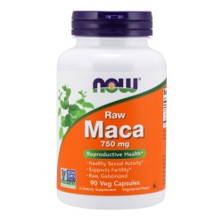 Maca 750 mg Raw - 90 Veg Capsules Now Foods