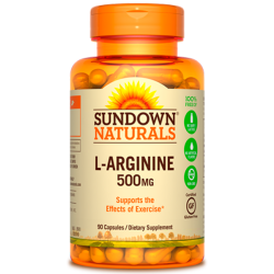L-arginine 500mg (90 caps) - Sundown Naturals