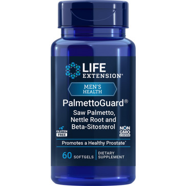 PalmettoGuard, Saw Palmetto, Nettle Root and Beta-Sitosterol, 60 Softgels LE Life Extension