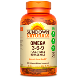 Omega 3-6-9 (200 Softgels) - Sundown Naturals