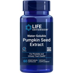 Water-Soluble Pumpkin Seed Extract, 60 Vegetarian Capsules (262 mg per Capsule) LE Life Extension