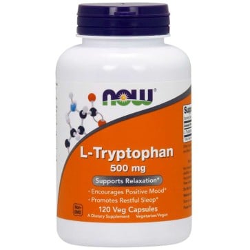 L-Triptofano 500mg (120 cápsulas) - Now Foods