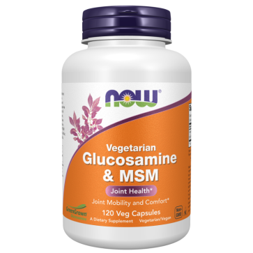 Glucosamine  MSM, 120 Veg Capsules Now foods Now