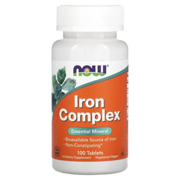 Iron Complex, 100 Tablets Now Now