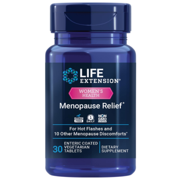 Menopause Relief, 30 Enteric Coated Vegetarian Tablets Life Extension Life Extension