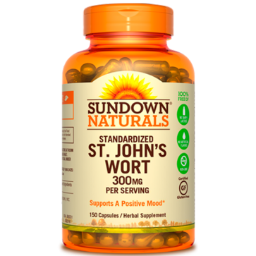 St. John's Wort 300mg (150 caps) - Sundown Naturals