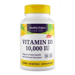 Vitamina D3 10.000 120s HEALTHY Origins com Mct Oil Healthy Origins