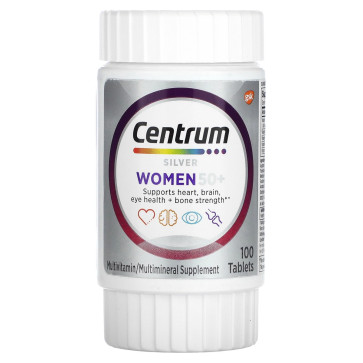 Centrum, Silver Women 50+ Multivitamin, 100 Tablets Centrum