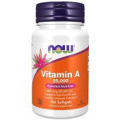 Vitamina A 25,000 iu 100 Softgels Now foods Now Foods