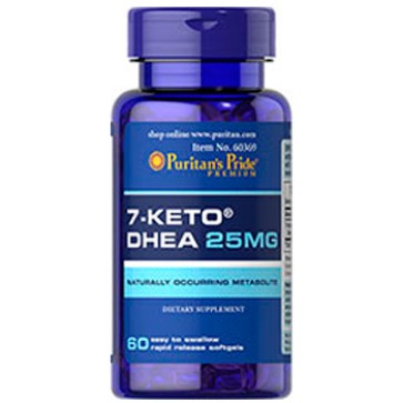7-Keto DHEA 25mg - 60 Cápsulas - Puritans Pride Puritans Pride