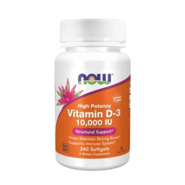 Vitamina D3 10.000 IU (240 softgels) - Now Foods Now Foods