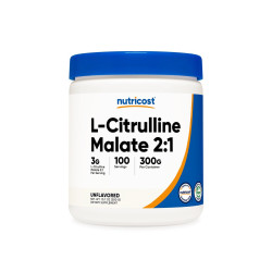 Nutricost, L-Citrulline Malate Powder 300 GMS Unflavored Nutricost