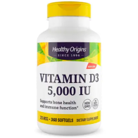 Vitamina D3 5000UI (360caps) - Healthy Origins