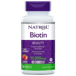 Biotina 10.000mcg Sublingual (60 tabs) - Natrol