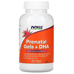 PRE-NATAL MULTI WITH DHA 180 SOFTGELS Now foods Now