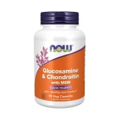 Glucosamine & Chondroitin with MSM - 90 Veg Capsules Now Foods