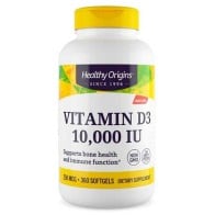 Vitamina D3 10.000 IU (360 softgels) - Healthy Origins