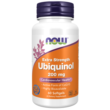 Ubiquinol, Extra Strength, 200 mg, 60 Softgels Now foods Now