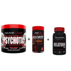 1 Psychotic RED + 1 Psychotic Diablo + 1 melatonina Insane 3mg Insane Labz