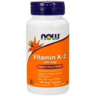 Vitamina K-2 100mcg 100 Capsulas - Now Foods 