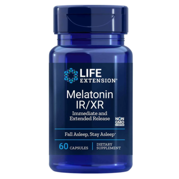 Melatonin IR/XR, 60 Capsules (1.5 mg per Capsule) Life Extension Life Extension