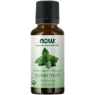 Spearmint Oil, Organic - 1 fl. oz. Now Organic Essential Oils