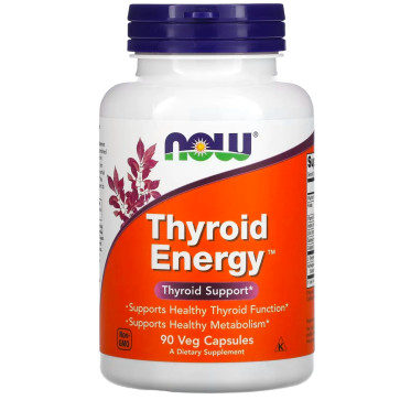 Thyroid Energy, 90 Veg Capsules Now foods Now
