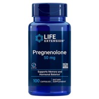 Pregnenolona 50mg (100 cápsulas) - Life Extension