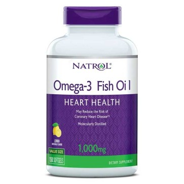 Omega 3 Fish Oil Heart 1.000 mg  - Natrol - Importado