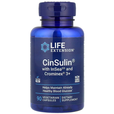 CinSulin with InSea2 and Crominex 3+, 90 Vegetarian Capsules Life Extension