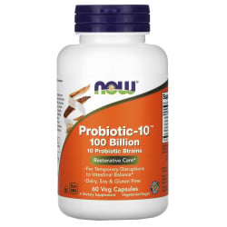 Probiotic-10, 100 Billion, 60 Veg Capsules Now Now