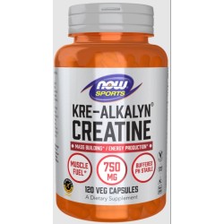 Kre-Alkalyn(R) Creatine 750 mg  120 caps  Now foods NOW Sports