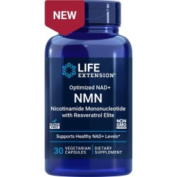 Life Extension,  NMN Nicotinamide Mononucleotide with Resveratrol Elite 30 vegetarian capsules Life Extension