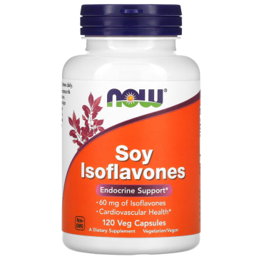 Soy Isoflavones, 120 Veg Capsules Now foods Now
