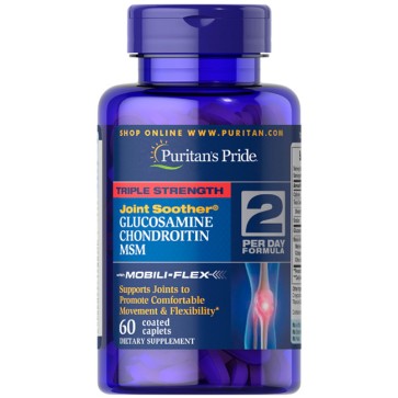 Triple Strength Glucosamine Chondroitin MSM (60caps) - Puritan's Pride