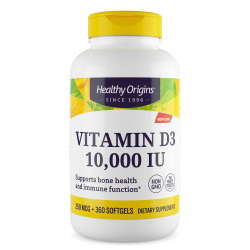 Vitamina D3 10.000 360s HEALTHY Origins Healthy Origins