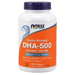 DHA-500 (180 softgels) - Now Foods