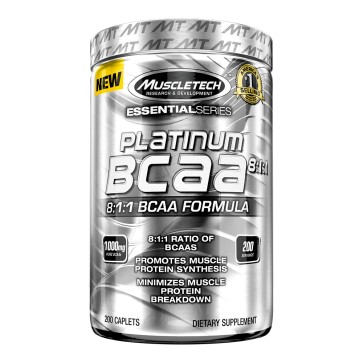 Platinum 100% BCAA 200 Cápsulas - Muscletech Muscletech