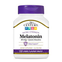 Quick Dissolve Melatonin, Cherry, 10 mg, 120 Tablets 21st Century 21stCentury