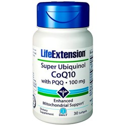 Super Ubiquinol CoQ10 com PQQ (30 softgels) - Life Extension