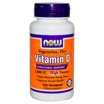 Vitamina D 1,000 IU 120 Vcaps - Now Foods Now Foods
