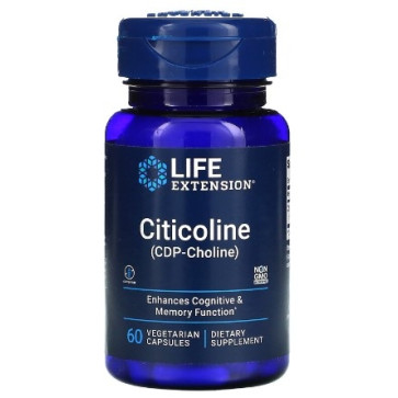 Citicoline (CDP-Choline) 60 vegetarian capsules LIFE Extension Life Extension
