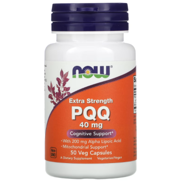 PQQ 40mg EXTRA STRENGTH  50 VCAPS Now Now Foods