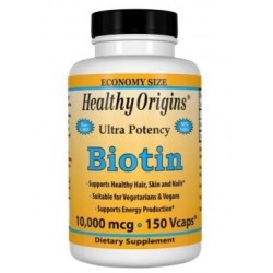 Biotin 10,000 mcg 150 vcaps Healthy Origins Healthy Origins