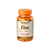 Zinco 50mg - 100 Cápsulas - Sundown Naturals